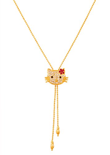 TouchstoneModern and Stylish Lariat Pendant Rhinestones Studded Designer Jewellery for Women