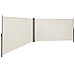 Produktbild SONGMICS 160 x 600 cm (H x L), Doppelseitenmarkise ausziehbar, Sichtschutz, Sonnenschutz, TÜV SÜD GS Zertifiziert, verdickter Polyester 280g/, Beige GSA320E