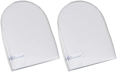 Wellmaxx microfibre wash glove cosmetic glove cleaning glove for facial cleansing 2 pieces.