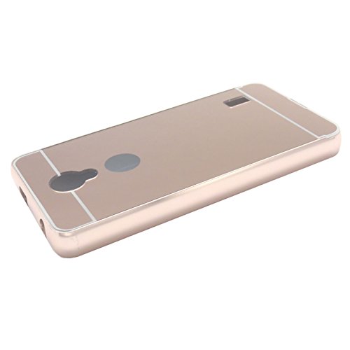 Funda Espejo Aluminio Metal Carcasa para Huawei Y635 Color Rosado