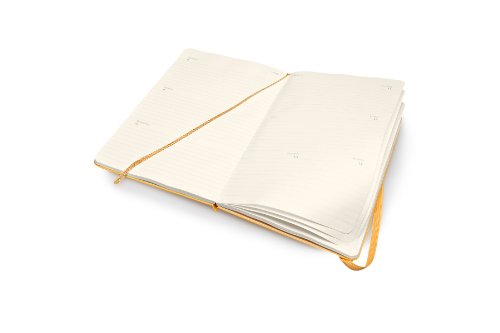 2015 Moleskine Large Orange Yellow Hard Weekly Horizontal Diary