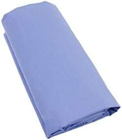 Pure Cotton Percale Fitted Sheet 140 x 190 cm/160 x 200 cm 90 x 190 cm 100% Cotton 80 Count Classic Iron. Machine washable at 30 °C, blue, bonnet:30 - dimensions:160x200