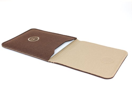 Preisvergleich Produktbild Waterkant Deichkönig Wollfilz-Tasche für Apple iPad braun / beige