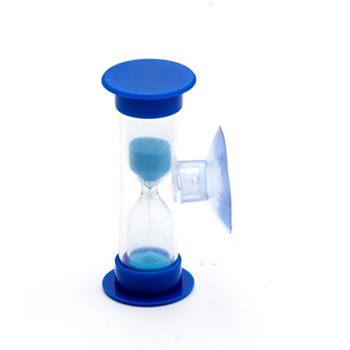 Lantelme 5803 Zahnputz Sanduhr 3 Minuten Set 4 Stück. Sanduhren mit Sauger. Für Sie und Ihre Kinder. Das Familienset in den Farben pink, gelb, grün und blau - 2