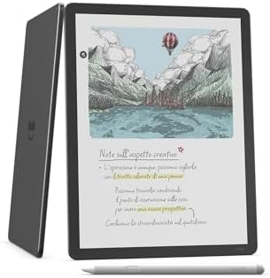 Amazon Kindle Scribe Colorsoft 64 GB (ultimo modello) — Schermo a colori da 11’’, effetto carta, luce frontale — Sottile, leggero, potente — Scrivi nel taccuino, nei documenti e nei libri - Grafite