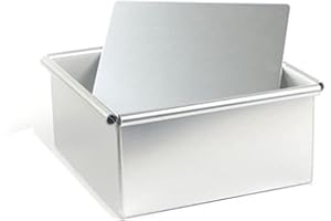 GUODUN 1 stampo per torta fai da te con anodo quadrato rimovibile, per pane tostato e pane, 12,7 cm, 1 pezzo