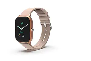 Pebble Pace Smart Watch with Full Touch Dynamic Colour Display, Multiple Sports Mode, HR, Sleep and BP Monitoring (Rose Gold) for Women