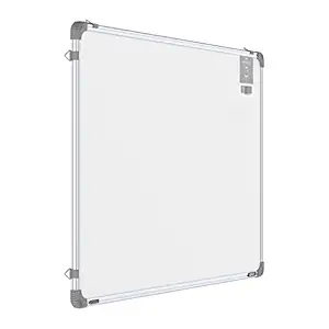 Pragati Systems Genius Regular Steel (Magnetic) Whiteboard for Office, Home & School (GRMWB6090), Lightweight Aluminium Frame, 2x3 Feet (Pack of 1)