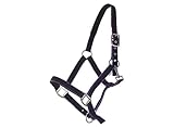 cabezada de cuadra decathlon becolor halter en color negro y Puple