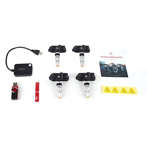 Preisvergleich Produktbild Monllack Reifendruckkontrollsystem USB-Reifensensoren Alarmsystem CST-TY06USB Notwendiges Zubehör