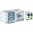 TANSUKH Improved Triphala Eye wash And Vizon Eye Drop Combo | With 30 Instant Dip Bags & Free Plastic Transparent Eye Wash Cup And Eye Drop For Tired Polluted Swelling Itching And Eye Irritation Herbal Remedy