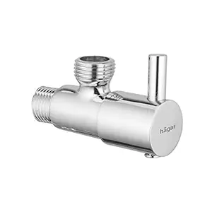 Hagar Health Faucets Project Angle Valve for Bathroom and Bathroom Fixtures, Silver (AV-001)