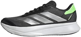 Adidas Uomo Duramo SL 2 Running Shoes, Carbon/Silver Met./Lime Burst, 41 1/3 EU