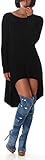 vorne kurz hinten lang rock Extra weit geschnittener und lässiger Wellness-Pullover
