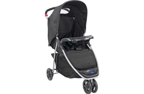 BabyStart Ria 3 Wheeler Pushchair - Black.