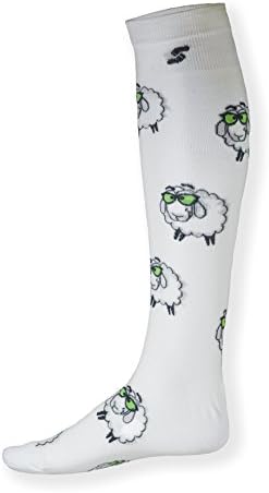 Merino Socks SHUSHON SHEEPY - Thin Long Designer Socks for Daily use and Sports, High resolution Graphics, Extrafine Merino Wool, For Men and Women, Unisex, Made in Bulgaria (EU 39-41//UK 5.5-7)