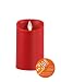 Produktbild Sompex 35831 Flame Echtwachs LED Kerze, Fernbedienbar und integrierter Timer, rot, 8 x 18 cm