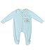 Noukies Baby-Boys Louis and Scott Animal Print Round Collar Long Sleeve Pyjama Set, Light Blue, 3-6 Months (Manufacturer Size:6 Months)