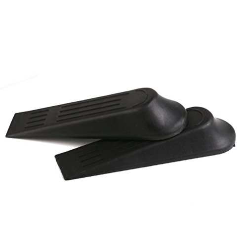 NUOLUX 5pcs Tür Stopper Tür Block Keile (schwarz) - 4