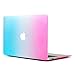 Price comparison product image Hard Case for Macbook Retina 13",Case for Macbook Retina,Case for Macbook 13",NSSTAR Colorful Contrast Color Matte Surface Crystal Hard Shell Case Cover Protector for Apple Macbook Retina 13.3" A1502 & A1425 (Blue+Hot Pink)