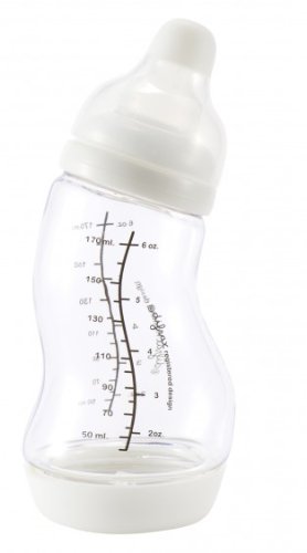 DIFRAX StandardS-Baby Bottle - NARROW - Anti Colic - Select Size & Colour (240ml, White)