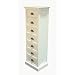 Produktbild CAGÜ - ZEITLOS ELEGANTE KOMMODE SIDEBOARD HIGHBOARD [JOSEPHINE] ANTIK-WEISS 40 x 120cm aus MAHAGONI im ZEITLOSEN LANDHAUSSTIL
