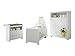 Furnline Olivia Nursery Furniture Room Set, Wood, White, 3-Piece