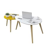 Mesa de centro multifunción: mesa auxiliar del sofá del salón, mesa de comedor pequeña, mesa pequeña con balcón, mesa de té, mesa para laptop, etc., compatible con cualquier estilo decorativo.