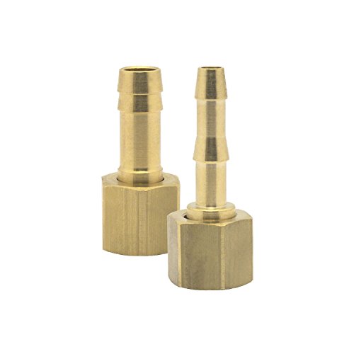 Elmag 42360 Druckluft-Schlauchtülle mit Überwurfmutter | Innengewinde 1/4 Zoll | für 6mm Schlauch