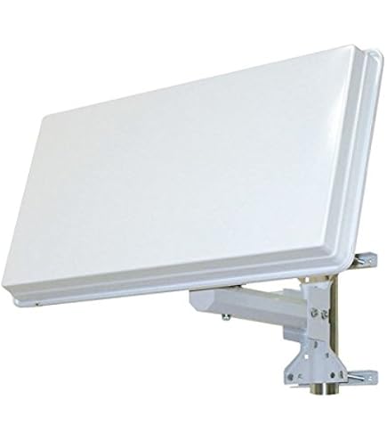 Antenne Satellite Sky Vision Ideal 65 – Réflecteur Aluminium 65x60 Cm, Couleur Clair RAL 7035 - 5