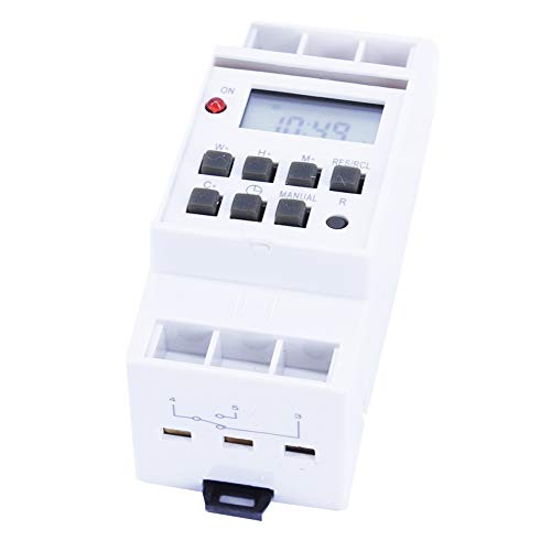 Maclean MCE09 Digitale Zeitschaltuhr - Wochenprogramm Für DIN-Schiene Bis 16A/3600W