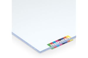 DIGIPLASTICS Lastra vetro sintetico spessore 2 mm dimensione 200 x 100 cm trasparente finitura superficie liscia