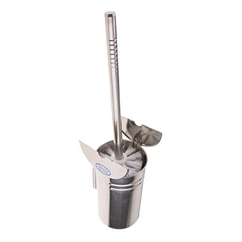 Preisvergleich Produktbild Baoblaze Edelstahl Toilettenbürste Badezimmer Reinigungsbürste Und Bürstenhalter Set