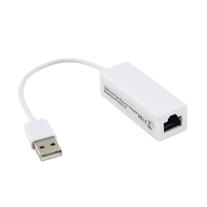 USB Ethernet (LAN) Network Adapter Compatible with Laptops, and All USB 2.0 Compatible Computers Including Windows 7 to 11, Vista, All Mac OS X, and macOS