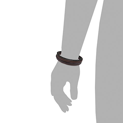 sOliver-Herren-Armband-2015-cm-verstellbar-mehrreihig-Edelstahl-Leder-geflochten-braun