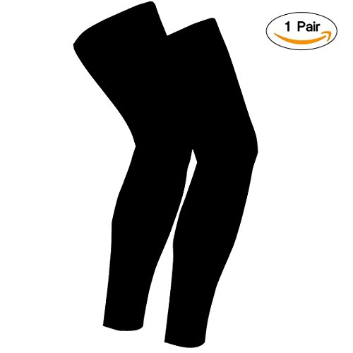 Beinlinge, Yesloo Atmungsaktiv 2 Beinlinge für Sport, Laufen, Radsport usw., Für Herr und Frauen, 2 Stück, Schwarz