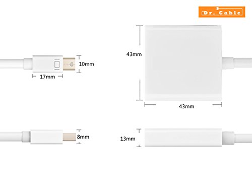 Act – HQ Full HD 1080p Mini Displayport (miniDP) auf DVI Adapterkabel | Zertifiziert | 24K vergoldete Kontakte | PC und APPLE / iMac, Mac, MacBookPro, MacBookAir - 5