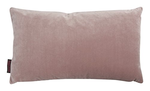 Magma Samt Uni Wendekissen oder Hülle Ton in Ton (Kissenhülle ca. 30x50cm rose) - 2