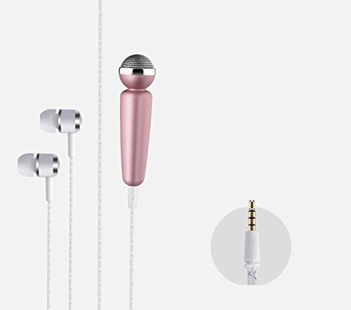 CCLOON 2-1 Mini Light Handheld Condenser Microphone MIC with a Earphone for Studio Broadcasting Plug &amp;Play Home Studio for Iphone Android Recording, PC, Computer, Youtube Podcasting