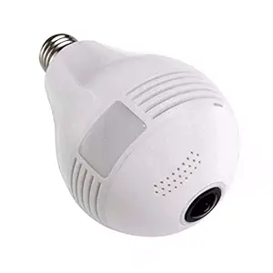 Asleesha Spy Bulb Camera Wireless 1080P WiFi Home HD Video 360 Panoramic spy Lamp Light Bulb Hidden Camera Home Security Surveillance Baby Monitor CCTV Invisible Nanny Cams Remote View