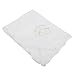 Baby Boys/Girls Large Embroidered Christening Shawl Blanket (120cm x 120cm) (Bless This Baby (Footprints))