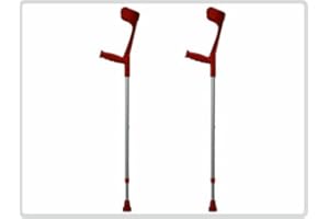 SANIVERSUM UG Unterarmgehstützen, rot Unterarmgehstütze 1 Paar (links und rechts) Leichtmetall (sehr leicht)