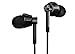 Price comparison product image 1MORE E1017-BLACK Black Dual Driver E1017 In Ear Hi Res Headset/Headphones