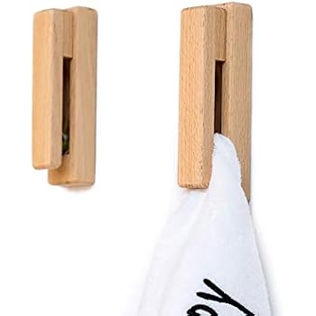 Portasciugamani Da Terra In Bambù Naturale Bakaji - Piantana Per Bagno Con Base Rettangolare, Design Moderno, Autoassemblaggio, Dimensioni 37x25x85 Cm