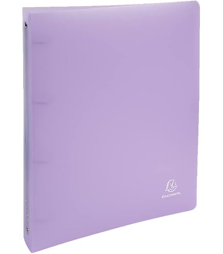 Classeur Exacompta Chromaline 2 Anneaux - Format A4+ Violet - 30mm Capacité Maxi - Polypro Solide