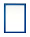 Produktbild Regenbogenfarbiger Bilderrahmen /Foto-/Posterrahmen -mit einer Rückwand aus MDF - aus bruchsicherem Plexiglas aus Styrol für hohe Klarheit - blau- A4