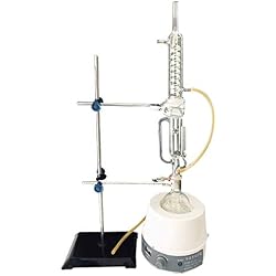 NSDFG Laboratoire Hotte aspirante Charged Chauffage Couverture extracteur Serpent condensateur en Verre Extraction de l'appareil Verrerie Équipement Distillation (Taille : 250ml)
