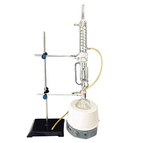 NSDFG Laboratoire Hotte aspirante Charged Chauffage Couverture extracteur Serpent condensateur en Verre Extraction de l'appareil Verrerie Équipement Distillation (Taille : 250ml)