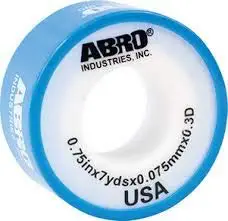 ABRO PTFE - 120110 Thread Seal Tapes Teflon Pipe Sealant Industrial Thread Sealants Plumbers for Leak Water Plumbing Air Head Pipe 12mm x 10Mtr (White, 10Pcs)