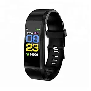 Hug Puppy DW23 I D 115 Plus V5.0 Bluetooth Fitness Band Smart Watch Tracker with Heart Rate Sensor Activity Tracker Waterproof Body Functions Like Steps and Calorie Counter